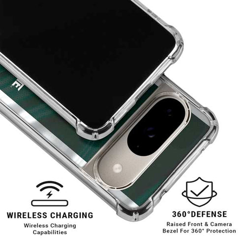 Michigan State University Away Grey Jersey Google Pixel 10 Clear Case
